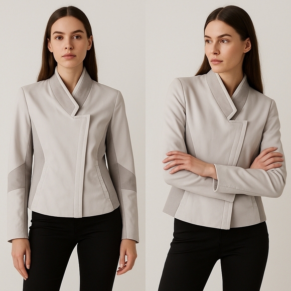 🤍 Helmut Lang Structured Asymmetric Blazer Women’s M (NWT) - Picture 1 of 16